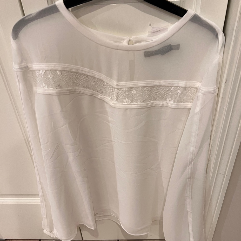 White WHBM Blouse
